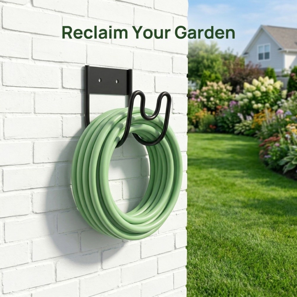 防錆ガーデンホースホルダー壁掛け式耐久性のあるフレックスホー - Gardena Hose Flex のレビューと価格
